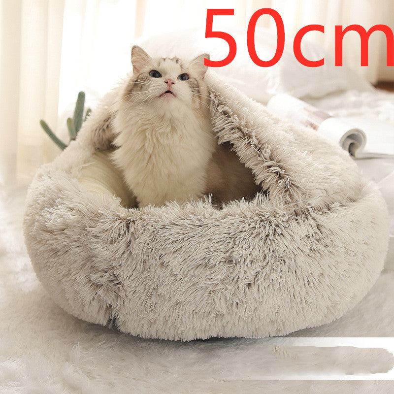 2 In 1 Dog And Cat Anti-Anxiety Cozy Bed