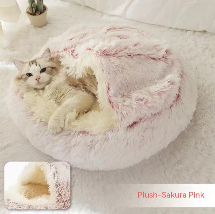 2 In 1 Dog And Cat Anti-Anxiety Cozy Bed