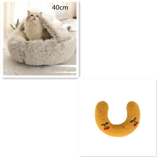 2 In 1 Dog And Cat Anti-Anxiety Cozy Bed
