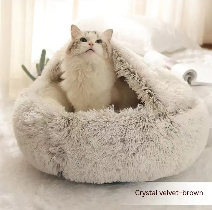 2 In 1 Dog And Cat Anti-Anxiety Cozy Bed