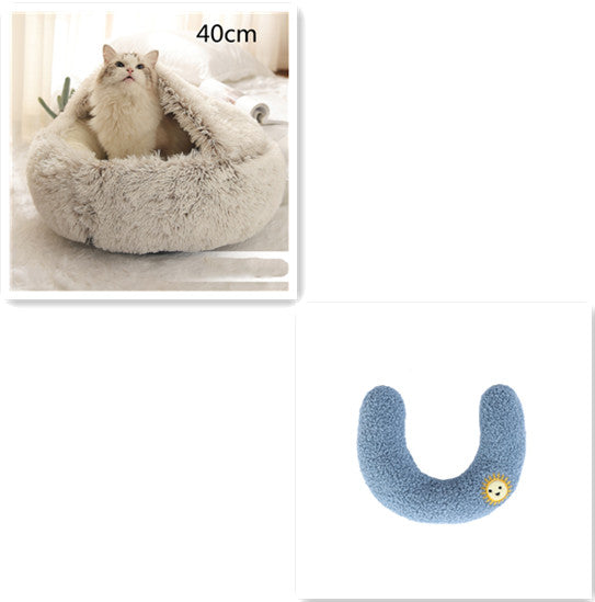 2 In 1 Dog And Cat Anti-Anxiety Cozy Bed