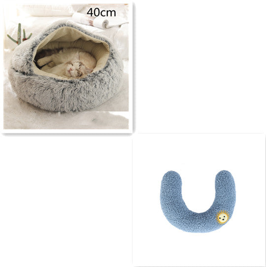 2 In 1 Dog And Cat Anti-Anxiety Cozy Bed