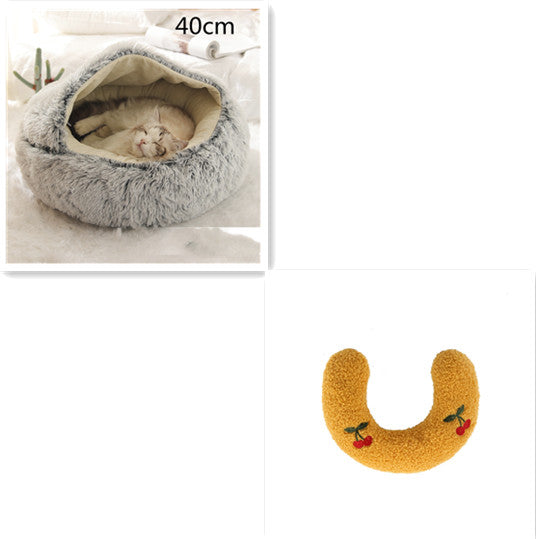 2 In 1 Dog And Cat Anti-Anxiety Cozy Bed