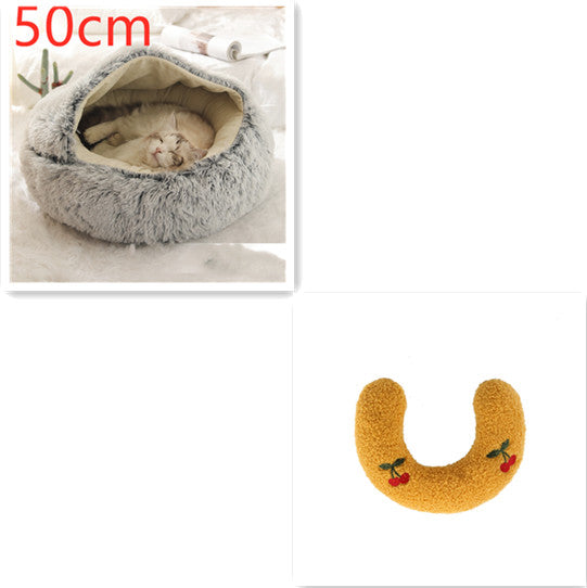 2 In 1 Dog And Cat Anti-Anxiety Cozy Bed