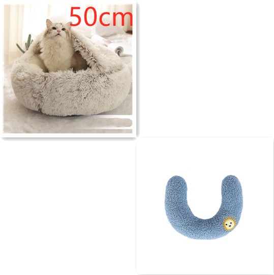 2 In 1 Dog And Cat Anti-Anxiety Cozy Bed
