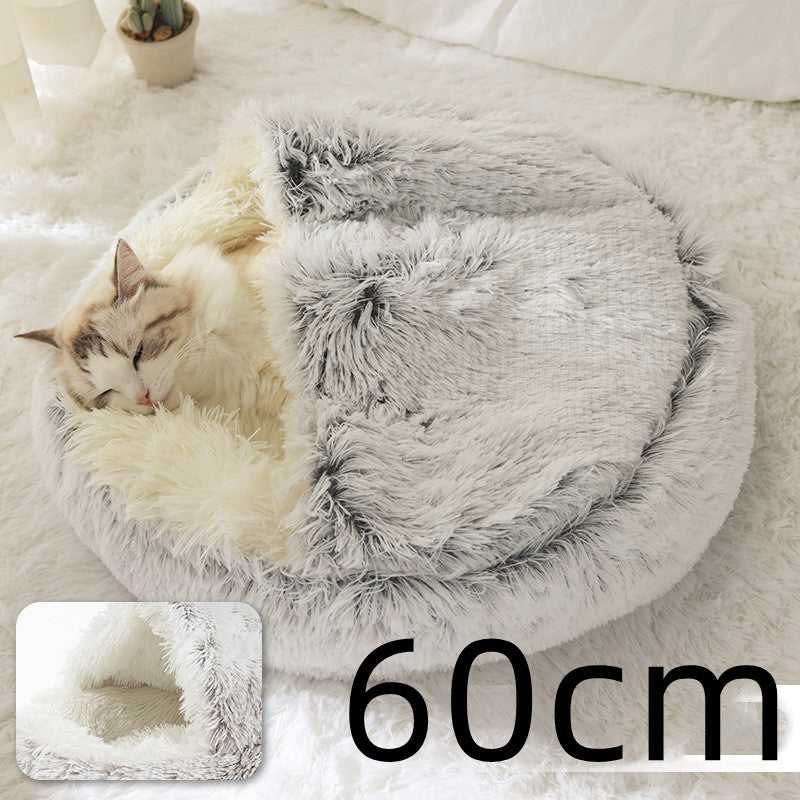 2 In 1 Dog And Cat Anti-Anxiety Cozy Bed