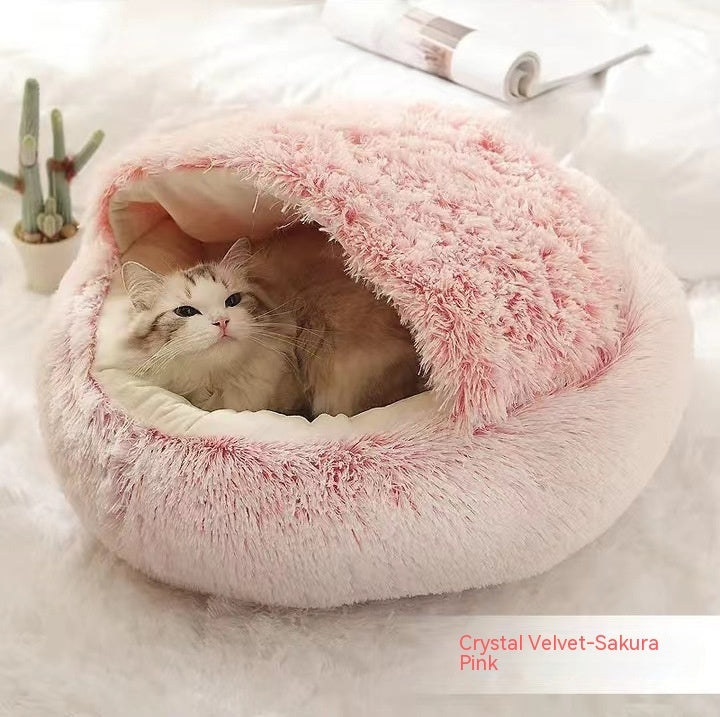 2 In 1 Dog And Cat Anti-Anxiety Cozy Bed