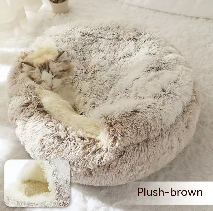 2 In 1 Dog And Cat Anti-Anxiety Cozy Bed