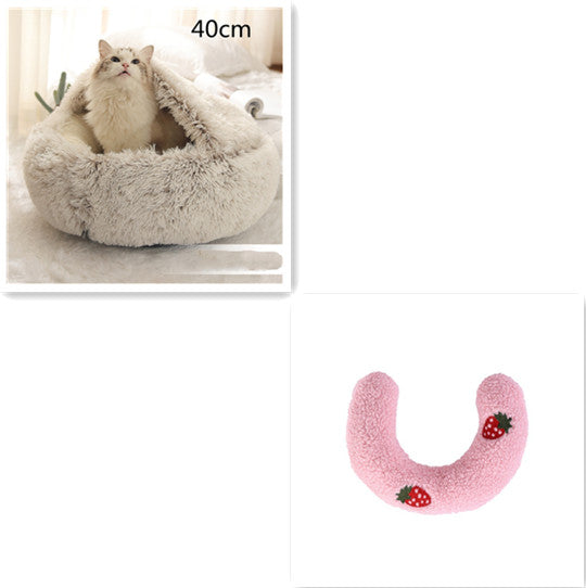 2 In 1 Dog And Cat Anti-Anxiety Cozy Bed